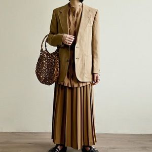 Lanvin- UNISEX Beautiful Suede Camel Color Blazer/ Sport Jacket. Size M